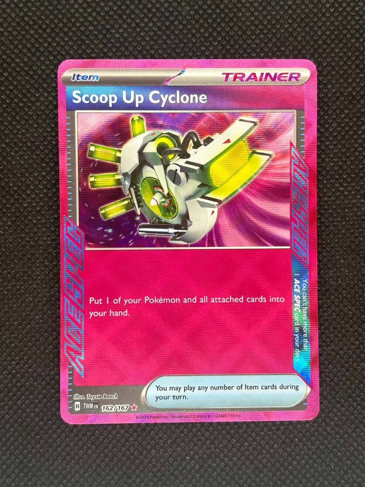 162/167 Scoop Up Cyclone Ace Spec Pokemon TCG - Twilight Masquerade