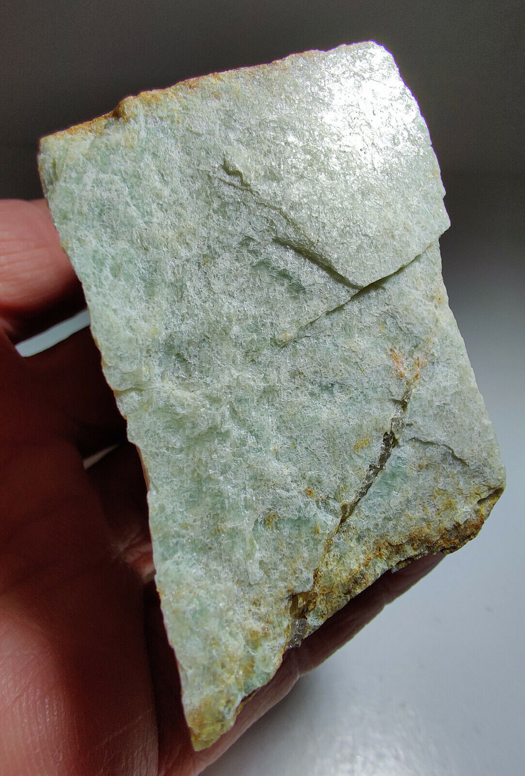 Amazonite, rare location. Mineral Hill, Pennsylvania, 349 grams. Video