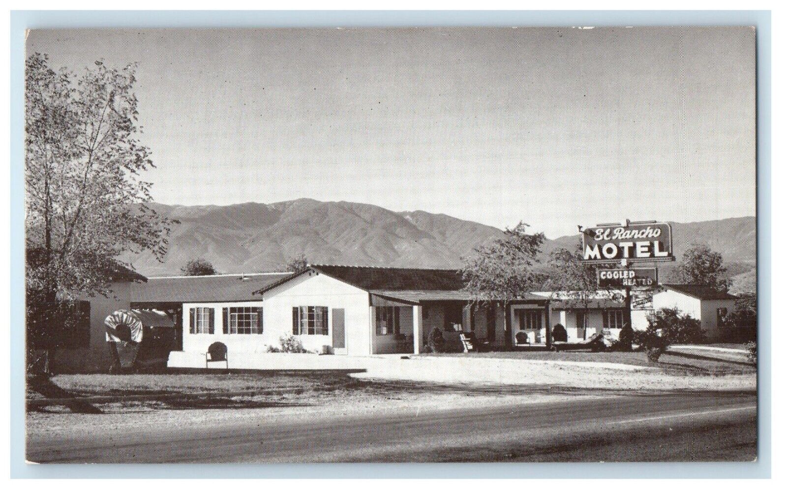 c1940\'s El Rancho Motel Globe Arizona AZ Roadside Duncan Hines Postcard
