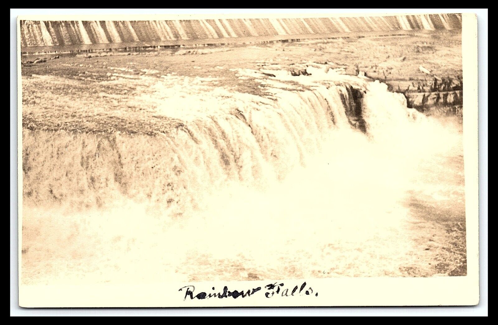 Great Falls MT Rainbow Falls Postcard c1912 Unposted   pc182