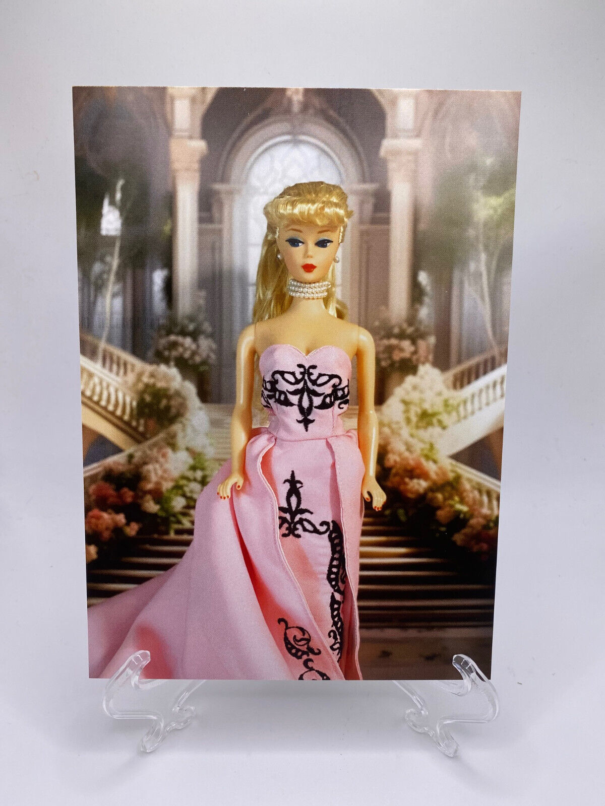 Brand New A Pretty in Pink Barbie Art Print/Postcard