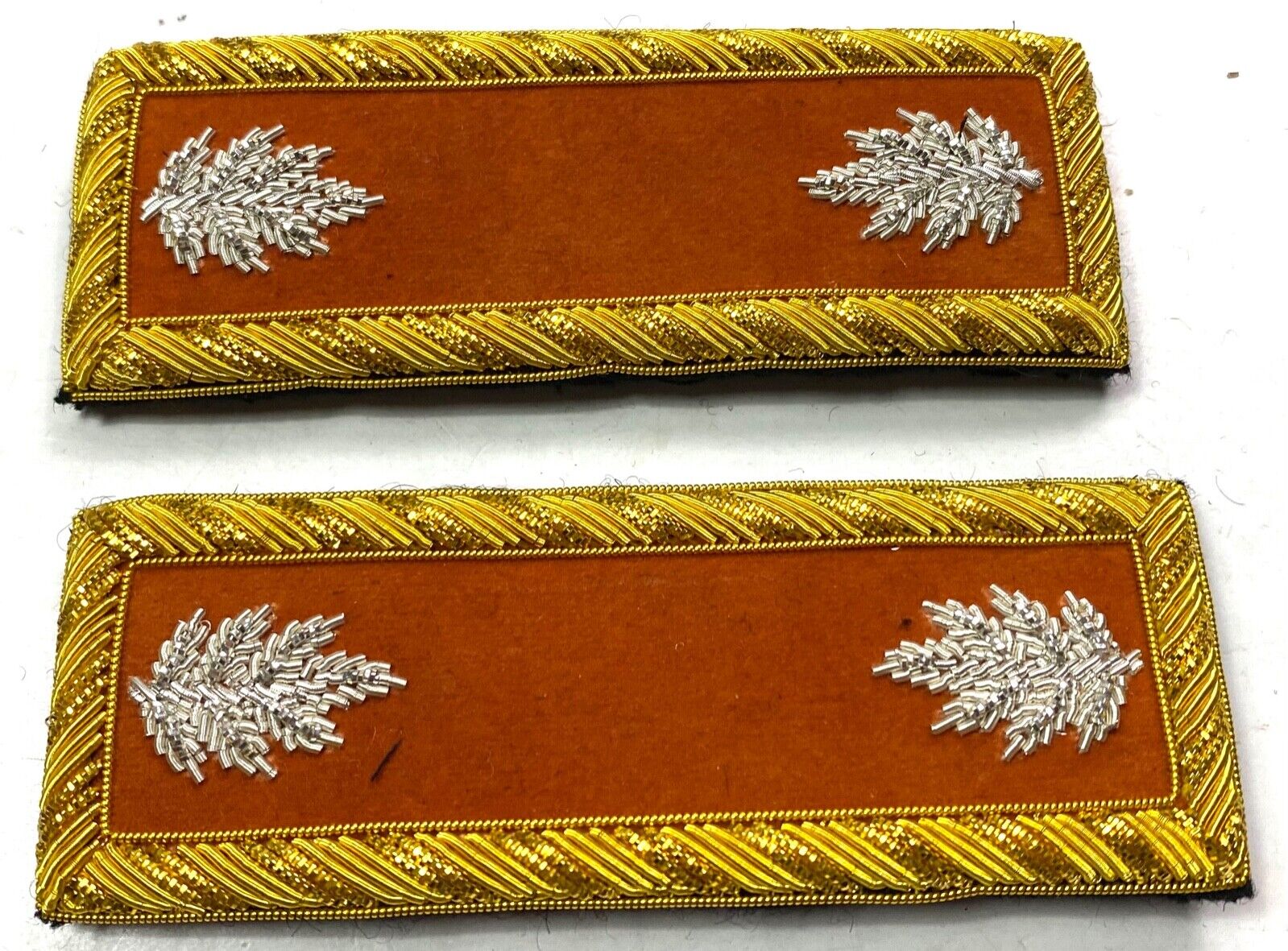 INDIAN WARS SPAN US ARMY M1887 CAVALRY LT. COLONEL TUNIC SHOULDER BOARDS W/CILPS