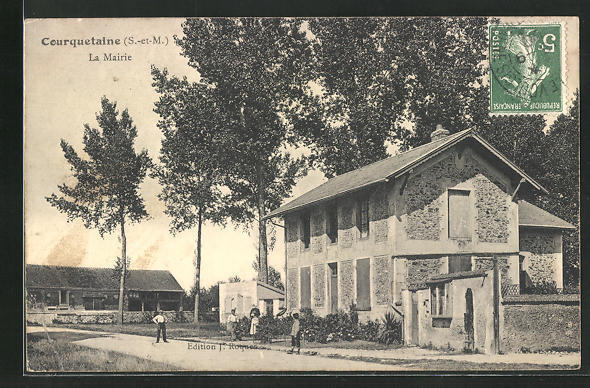 CPA Courquetaine, La Mairie 1909 