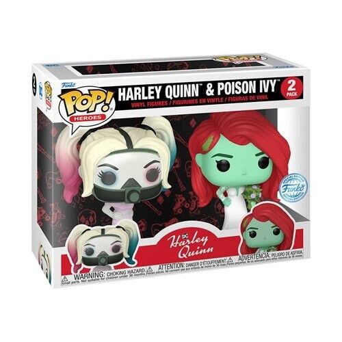 Funko Pop Harley Quinn & Poison Ivy Wedding 2-Pack IN HAND Exclusive FAST SHIP