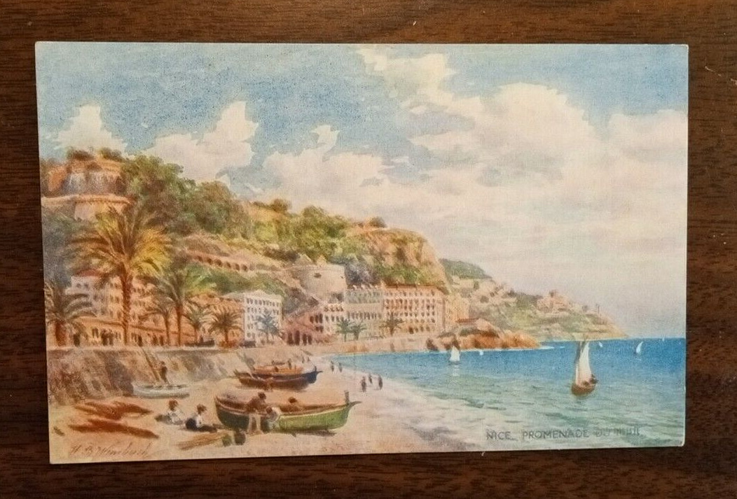 Tuck Oilette Collection No 109 Post card  Nice Promenade Du Midi