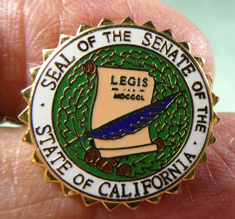 Seal of the Senate of The State of California Pin