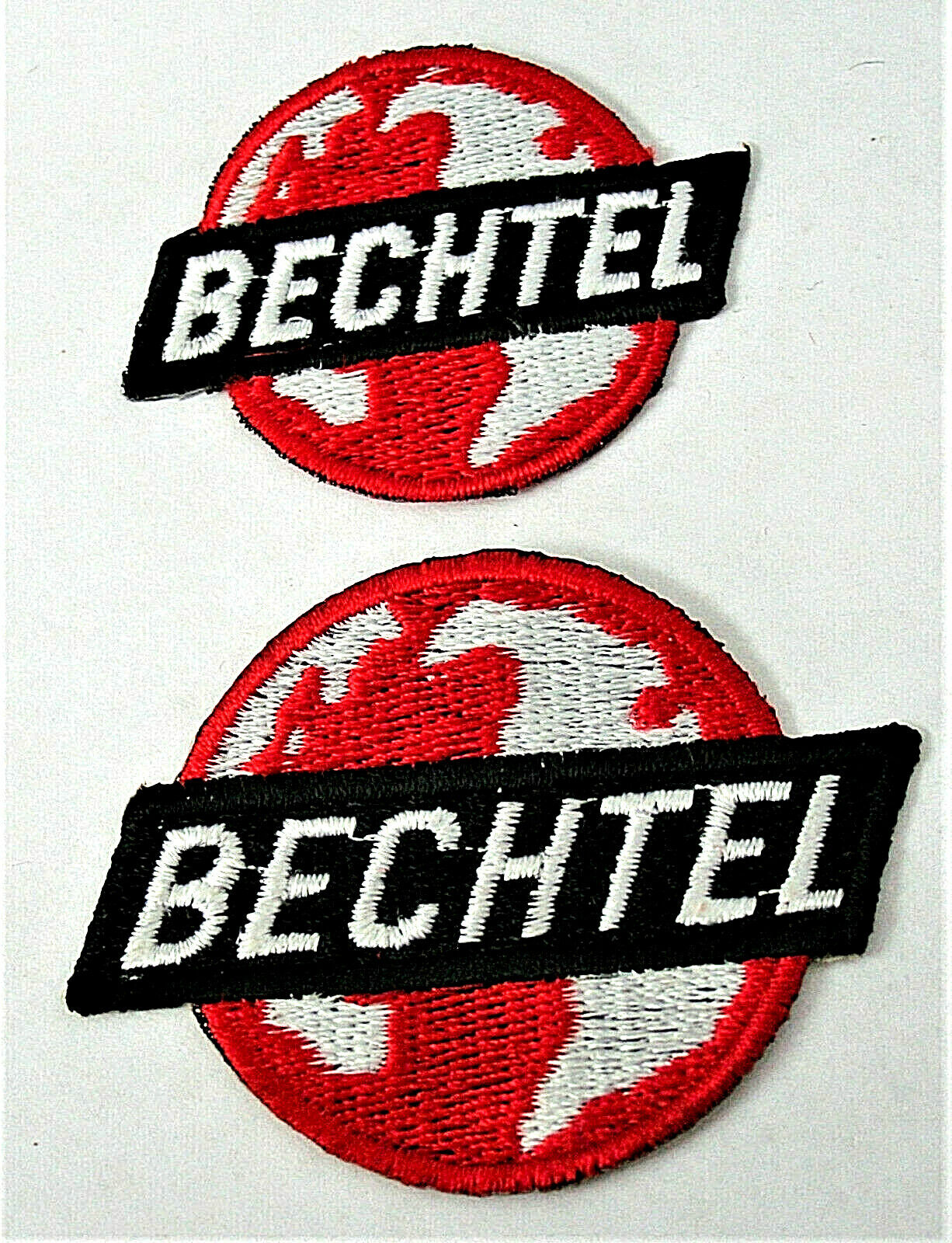 2 Diff Size Bechtel Engineering Construction Company Hat Patch New NOS 1990s