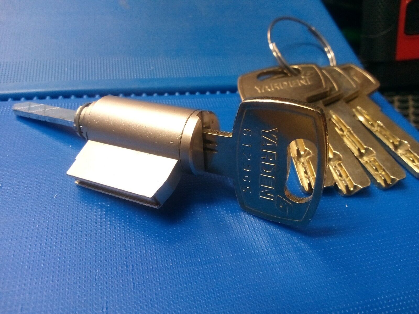 YARDENI Key In Knob KIK 281101 High Security Cylinder W 5 Keys Silver For Arrow