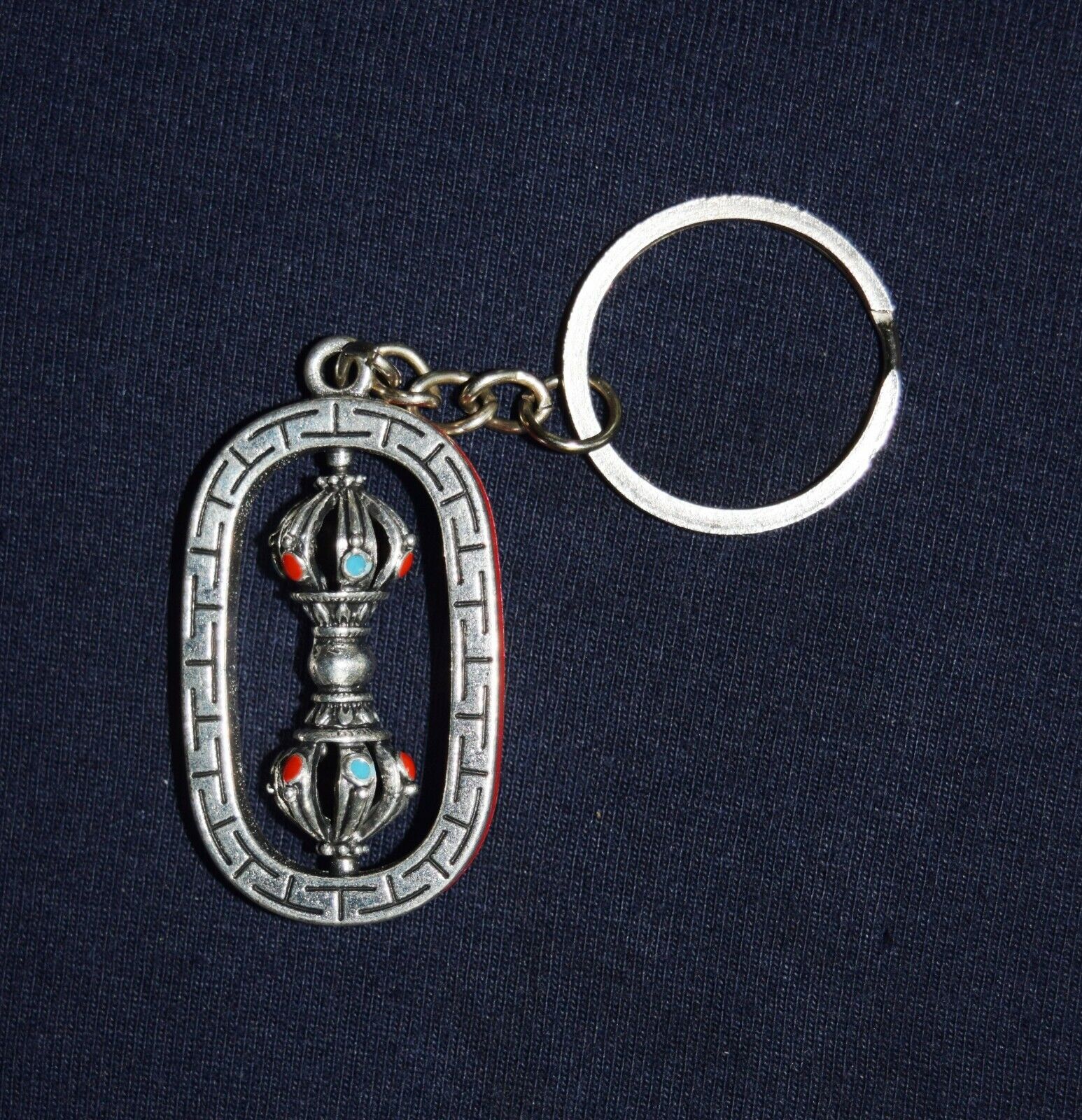 Mini Pocket Size Key Chain Handmade Tibetan Wheel Key Chain Spiritual Gifts AM1