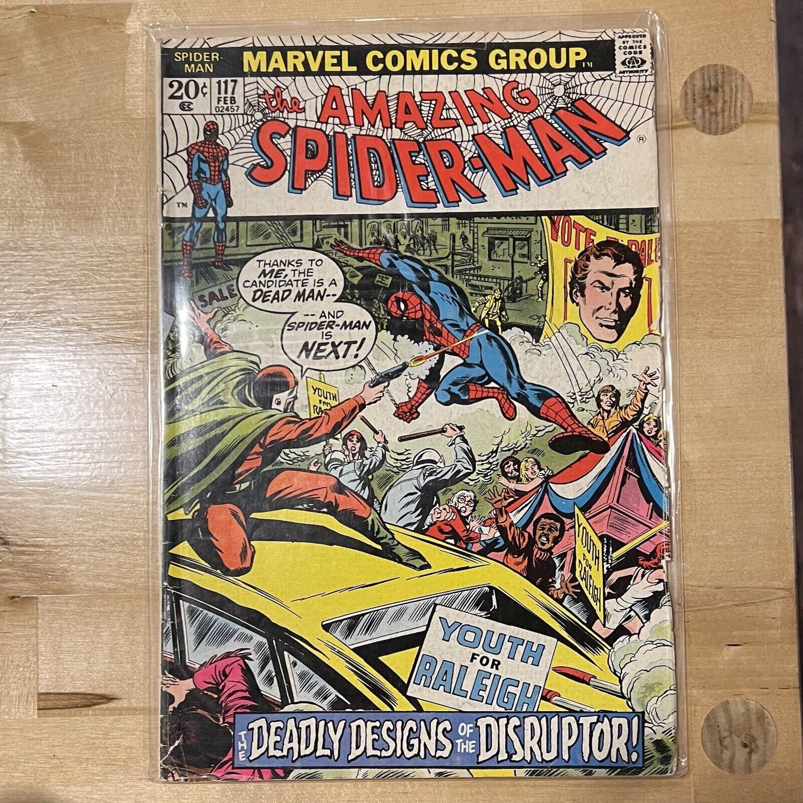 Amazing Spider-Man 117 The Deadly Designs Of The Disrupor 1972 Stan Lee