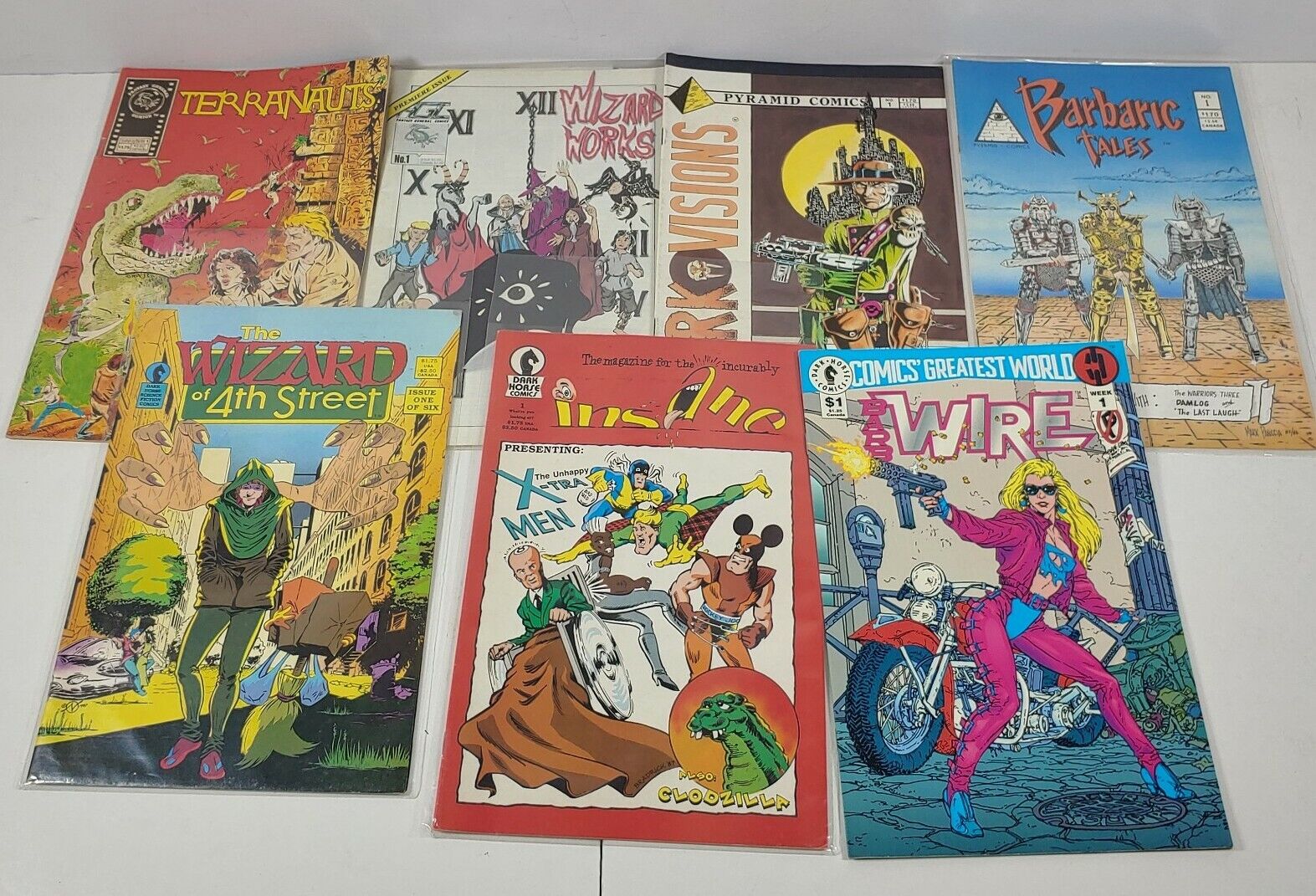 Lot Of 7 Assorted Comic Books Various Artist Dark Horse Pyramid Fantasy General