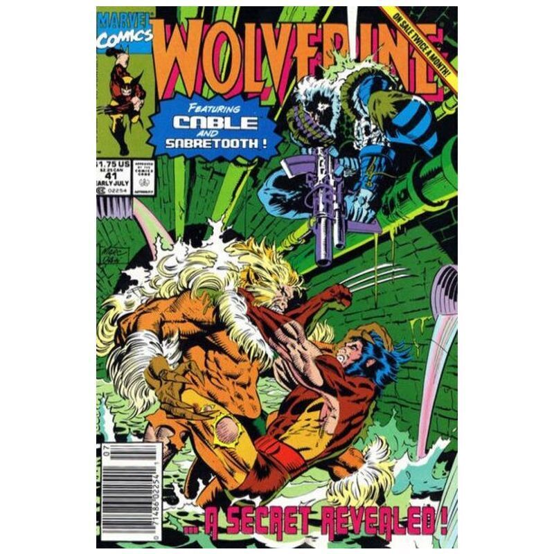 Wolverine #41 Newsstand  - 1988 series Marvel comics VF [v|