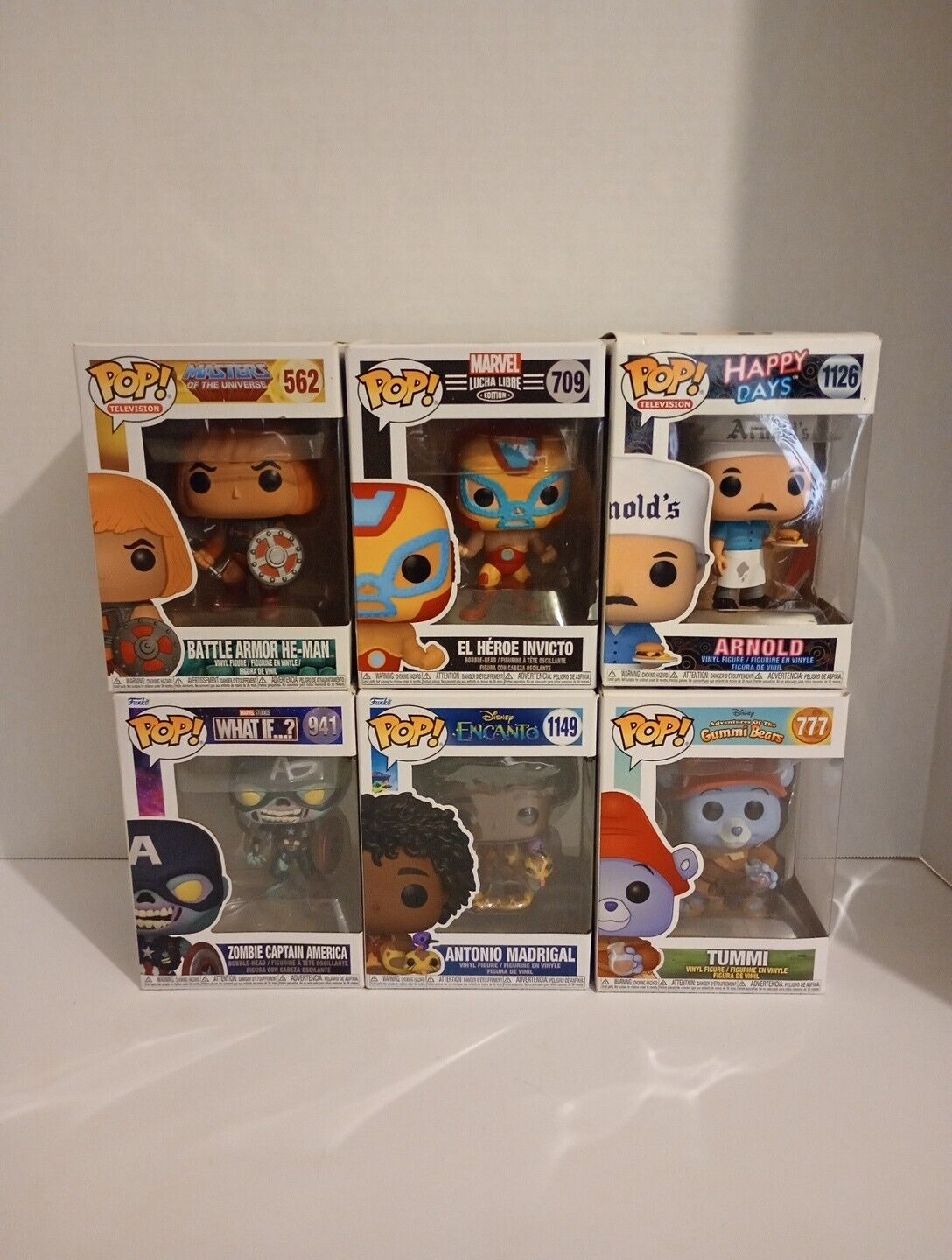 Funko Pops Lot Of 6 Mixed Authentic Variety