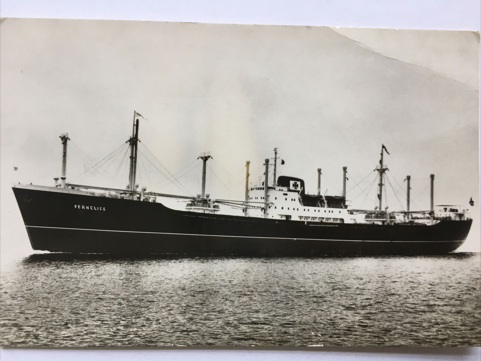 MS FERNCLIFF Oslo Norway European Ship Boat Steamer Real Photo Postcard RPPC