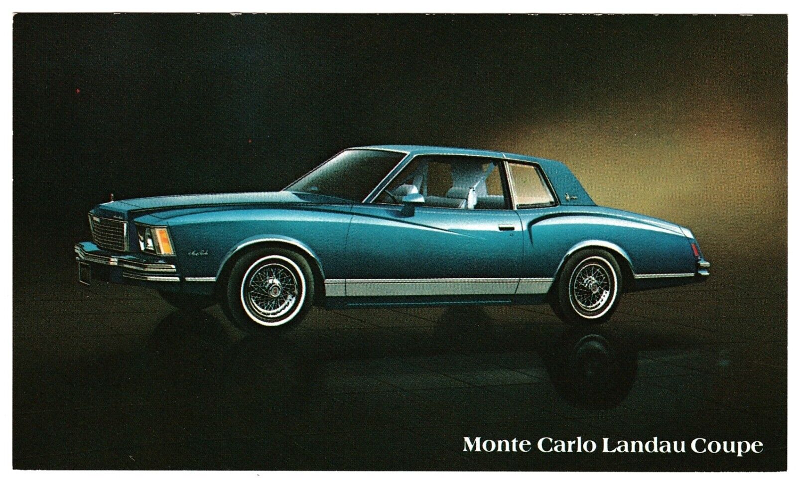 Vtg 1978 Chevrolet Monte Carlo Landau Coupe Original ‘78 GM Dealer Ad Postcard