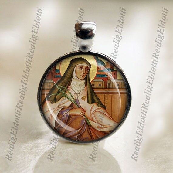 St Edith Stein Patron of Europe Religious Catholic Medal Pendant for necklace