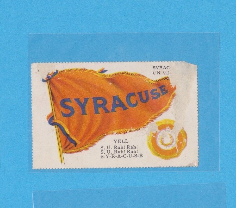 c1910s T331 Fatima Cigarettes stamp SYRACUSE UNIVERSITY Tough issue