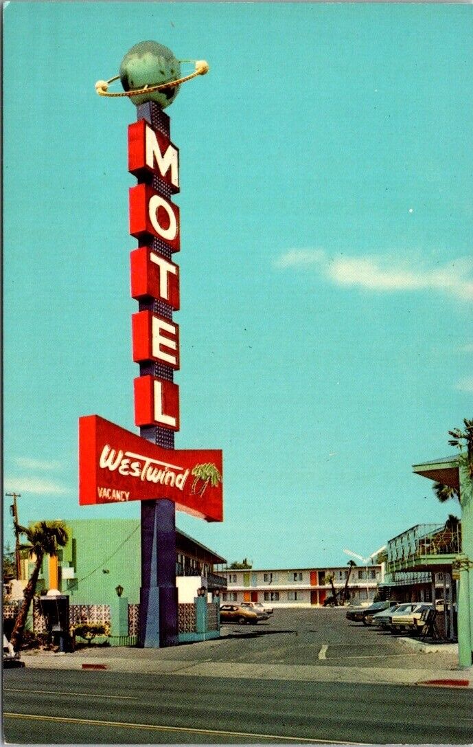 Vintage Postcard Westwind Motel Las Vegas Nevada NV A11
