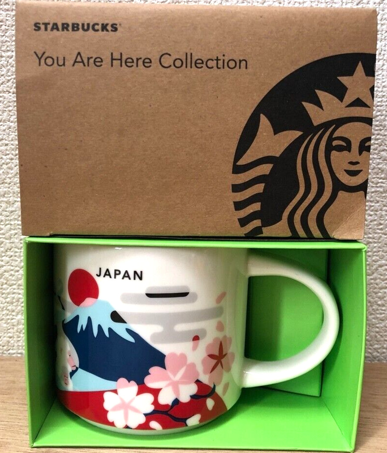 Starbucks Japan Coffee Cup You Are Here Collection Mug 414ml 14oz Sakura Mt Fuji