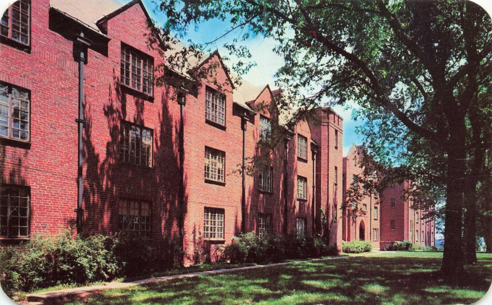 Fayette Missouri Central College McMurry Hall VTG Standard Postcard Posted 1961