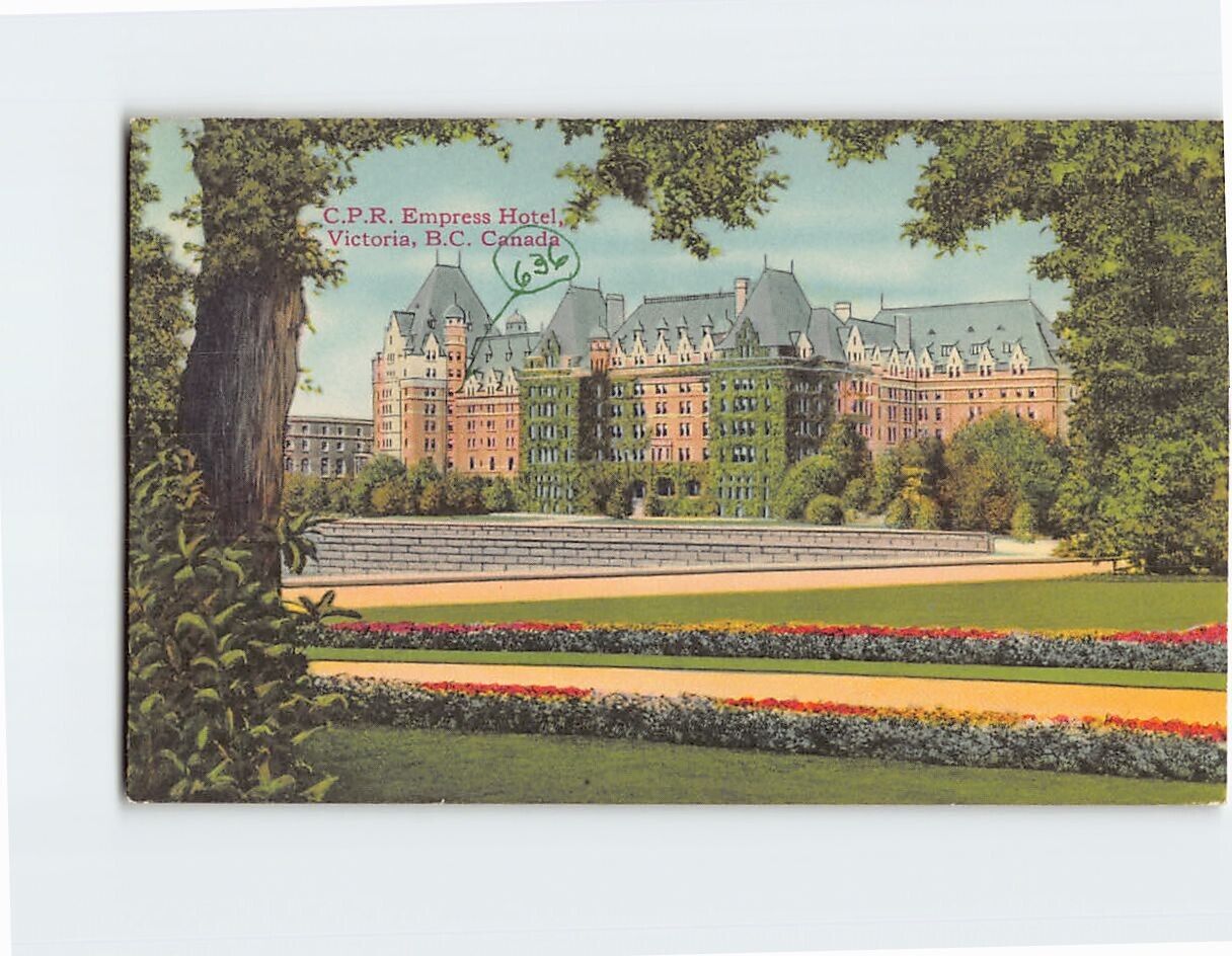 Postcard CPR Empress Hotel Victoria BC Canada