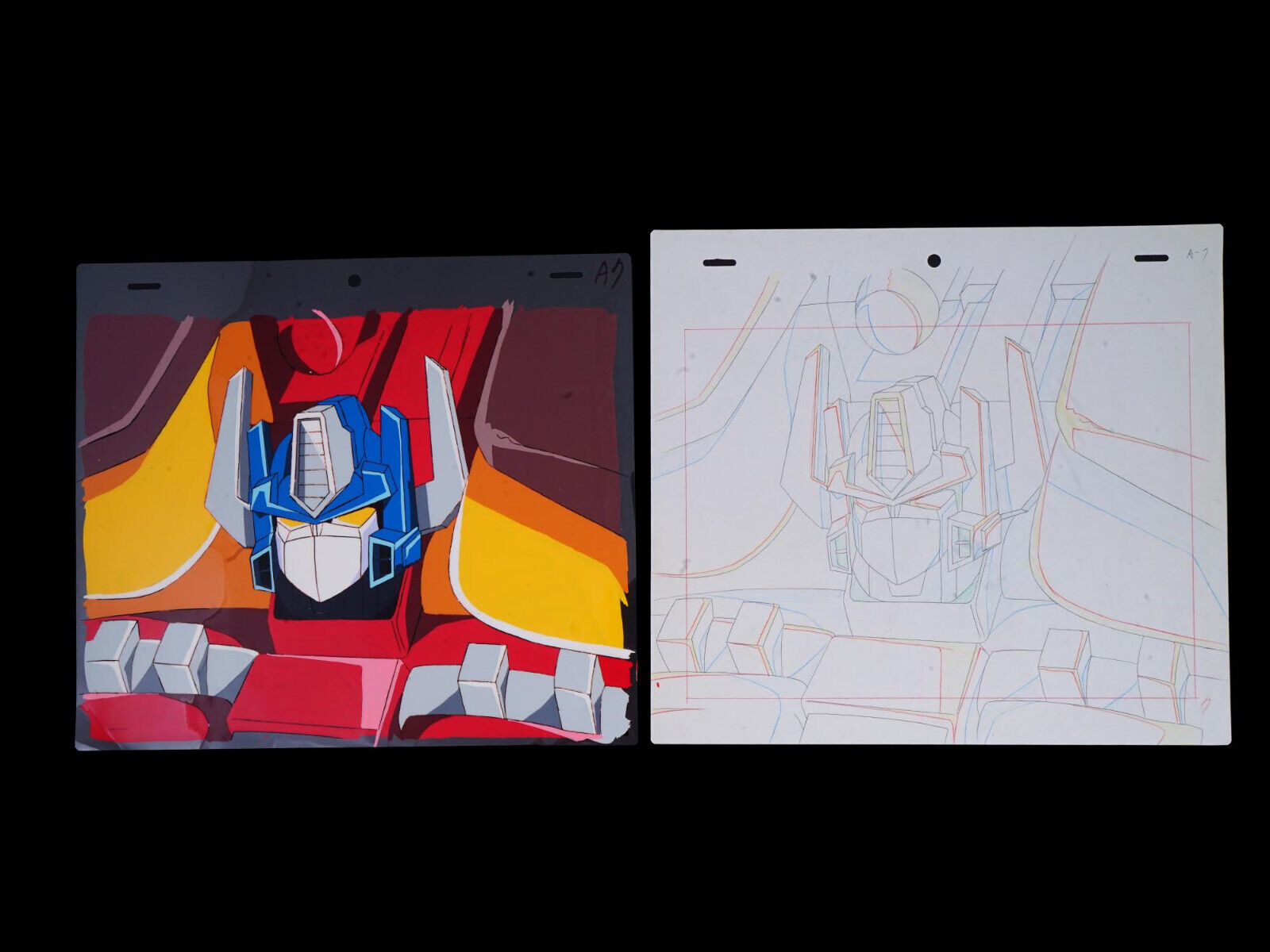 Original Japanese Transformers Animation Cel 1999 By Ashi Productions And Sketch