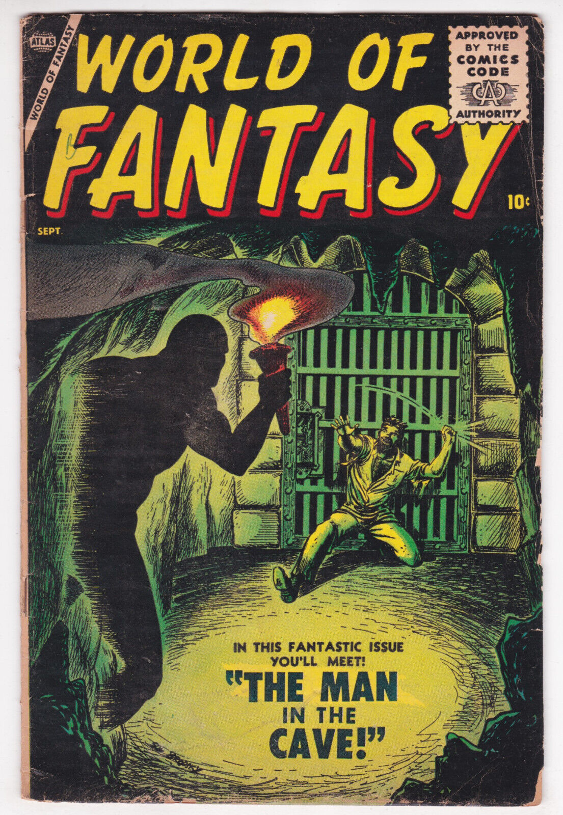 World Of Fantasy #3 Very Good Minus 3.5 Pre-Marvel Atlas Horror 1956