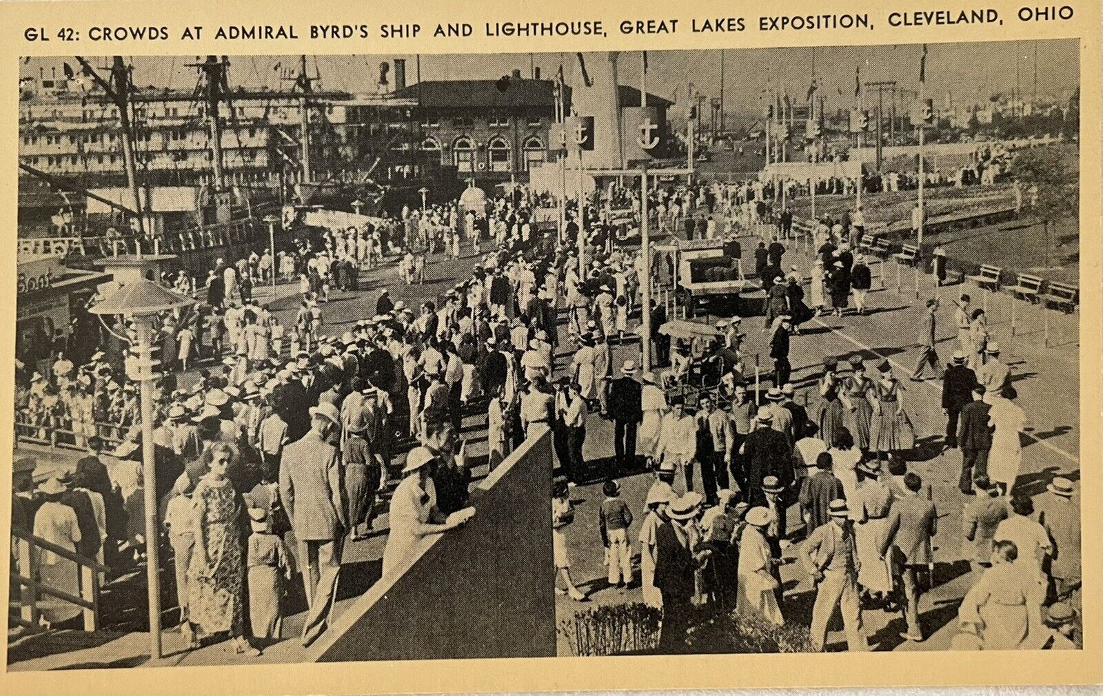Great Lakes Exposition Cleveland 1936-37 Admiral Bird’s Ship & Lighthouse