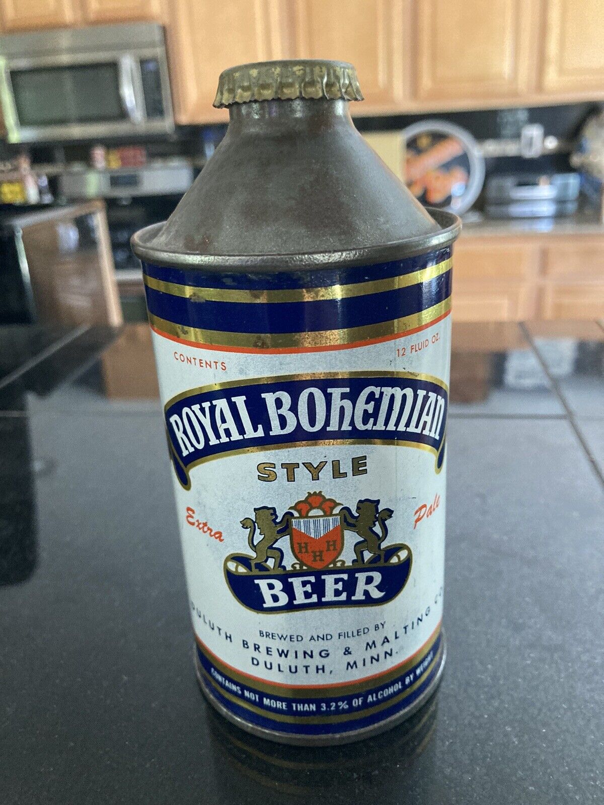Royal Bohemian Beer Cone Top Can