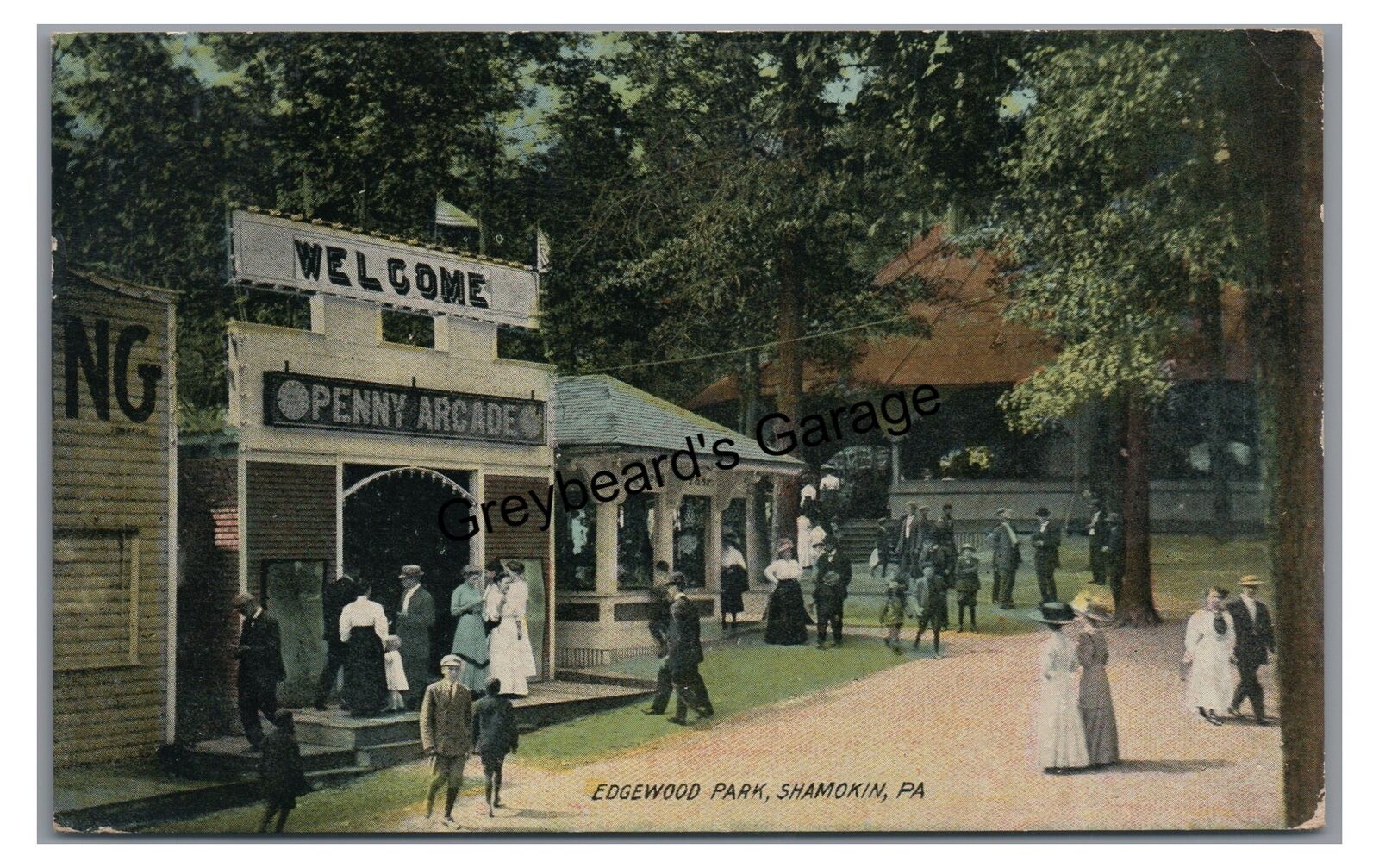 Penny Arcade Edgewood Park SHAMOKIN PA Northumberland County Postcard