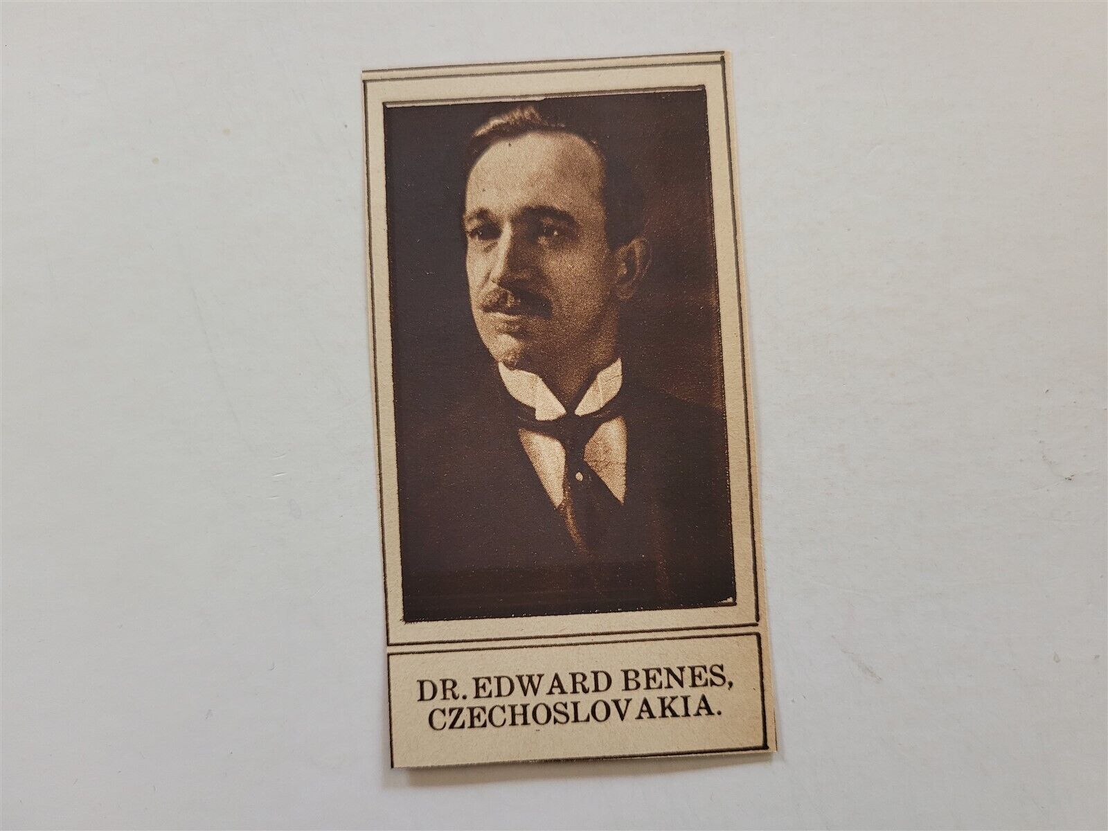 Dr. Edward Benes Czechoslovakia 919 WW1 World War 1 NY Picture Peace Delegate