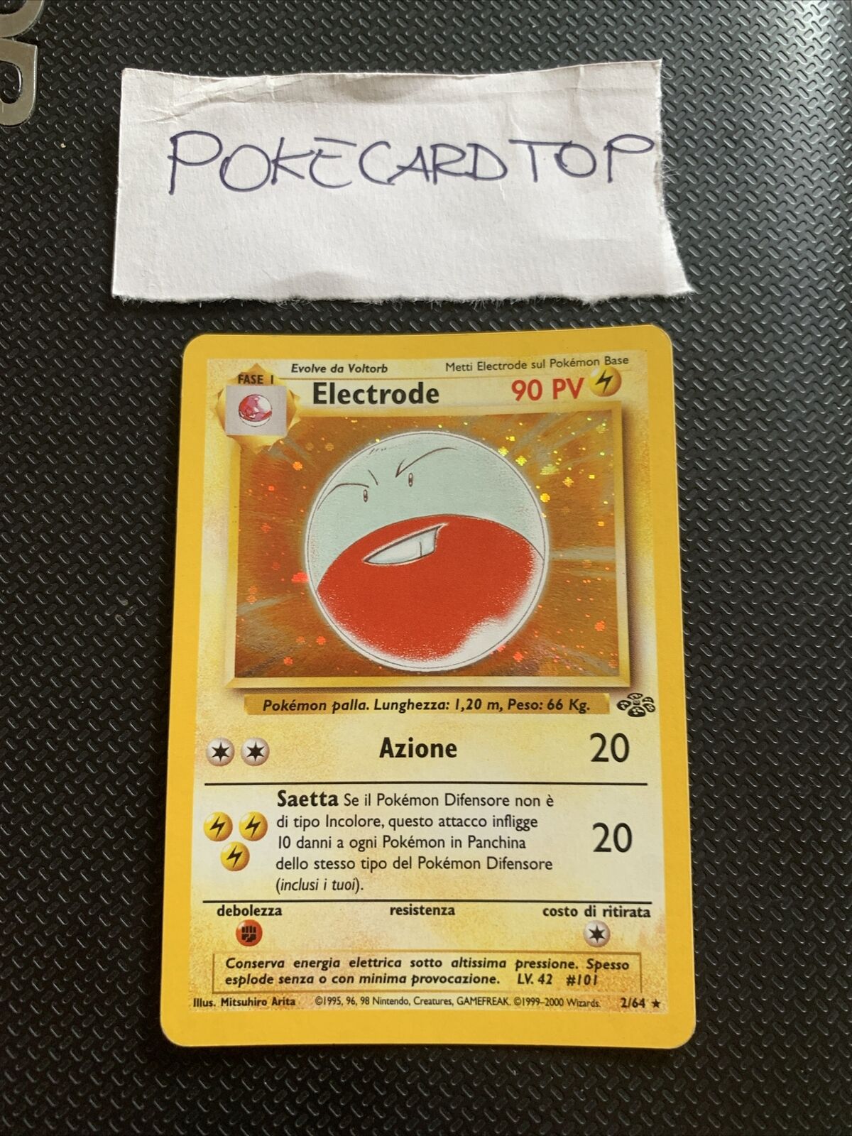 Pokemon Card Electrode 2/64-Jungle-Ita-Holo-Exc
