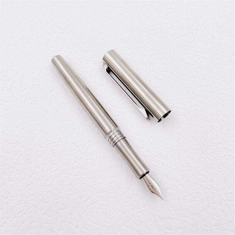 2023 New Titanium Alloy Working Study Pen Business Fountain Pen Gift Box Pen