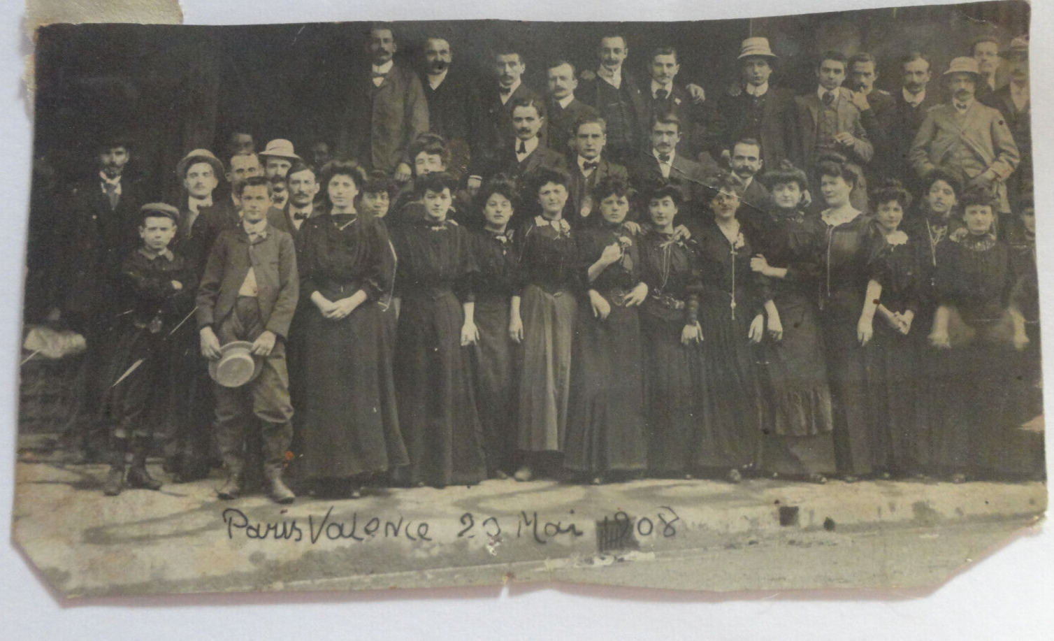 CPA photo paris valence on May 20, 1908