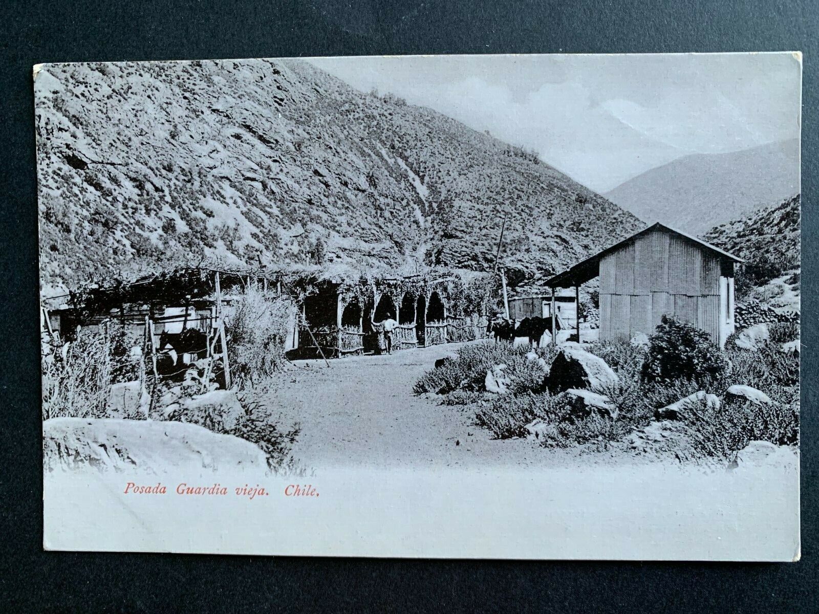RPPC Postcard Posada Guardia vieja Chile - Old Guard Inn