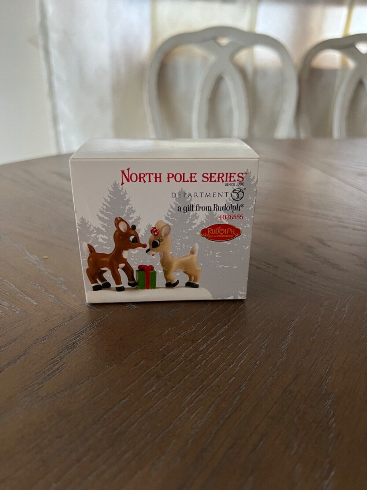 Dept 56 North Pole Rudolph the Red Nose Reindeer A Gift From Rudolph - BRAND NEW