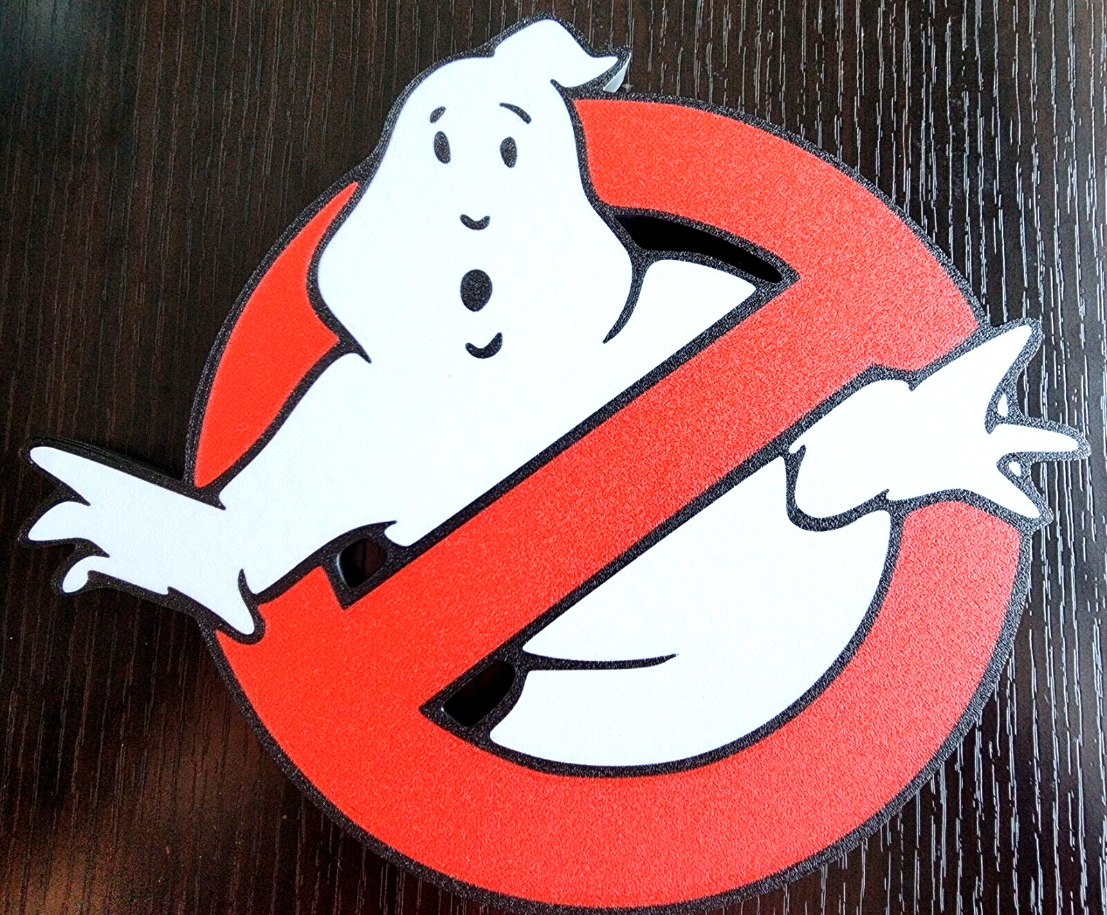 Ghostbusters Inspired LOGO 3D Printed Plaque, Wall Decor, Iconic Movie Emblem