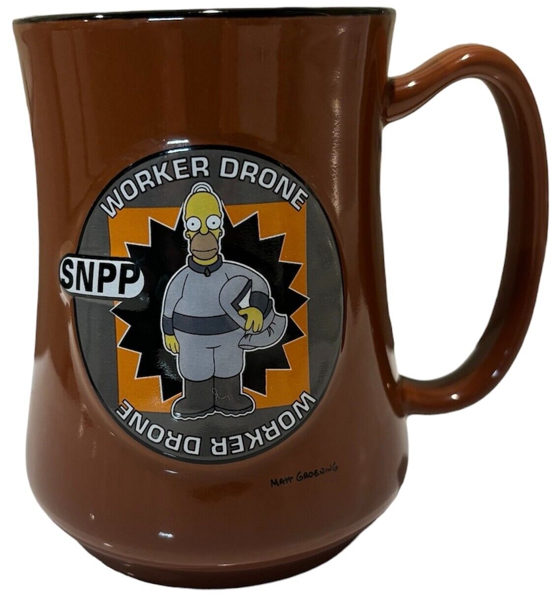 VTG HOMER SIMPSON THE SIMPSONS WORKER DRONE NUCLEAR POWER PLANT COFFEE MUG 2004