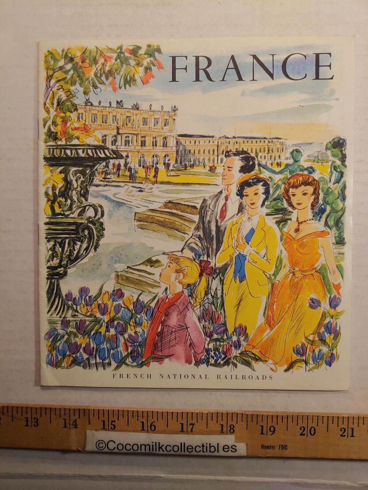 Vintage 1956 France French National Railroads Booklet