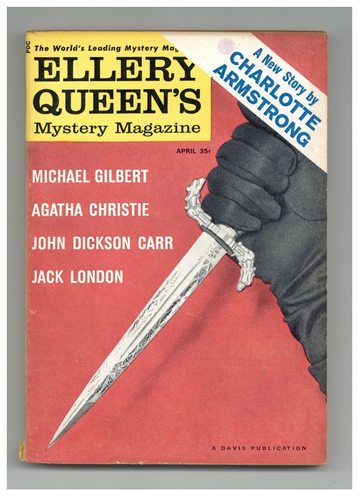 Ellery Queen\'s Mystery Magazine Vol. 35 #4 VG- 3.5 1960 Low Grade