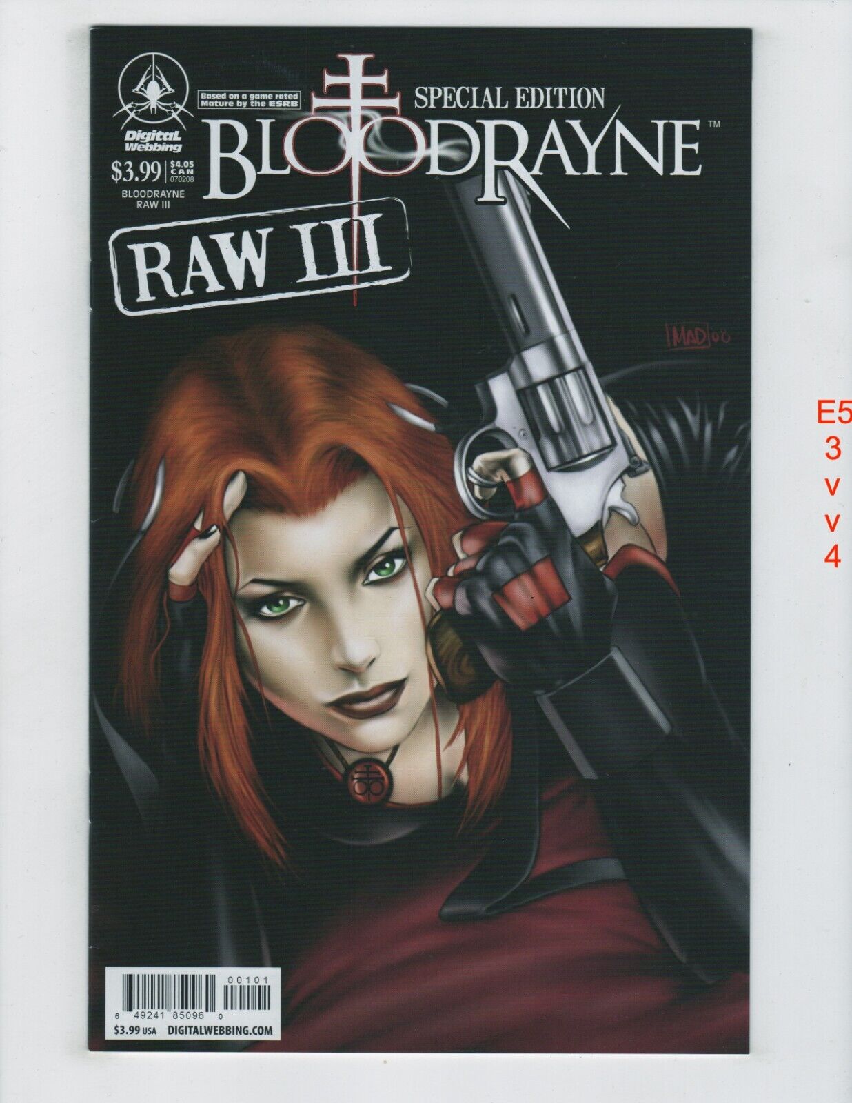 Bloodrayne Raw III #1 VF/NM 2008 Digital Webbing e534