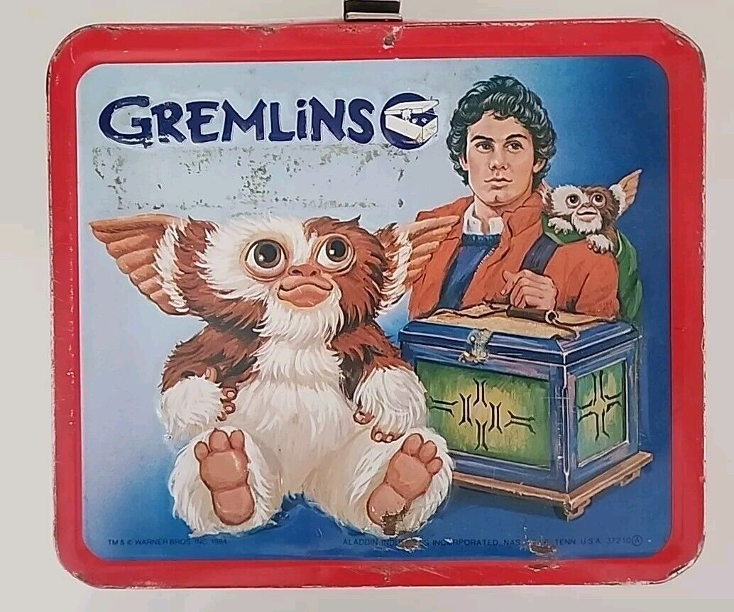 Vintage Metal Gremlins 1984 Lunchbox (No Thermos) Movie Tin Gizmo