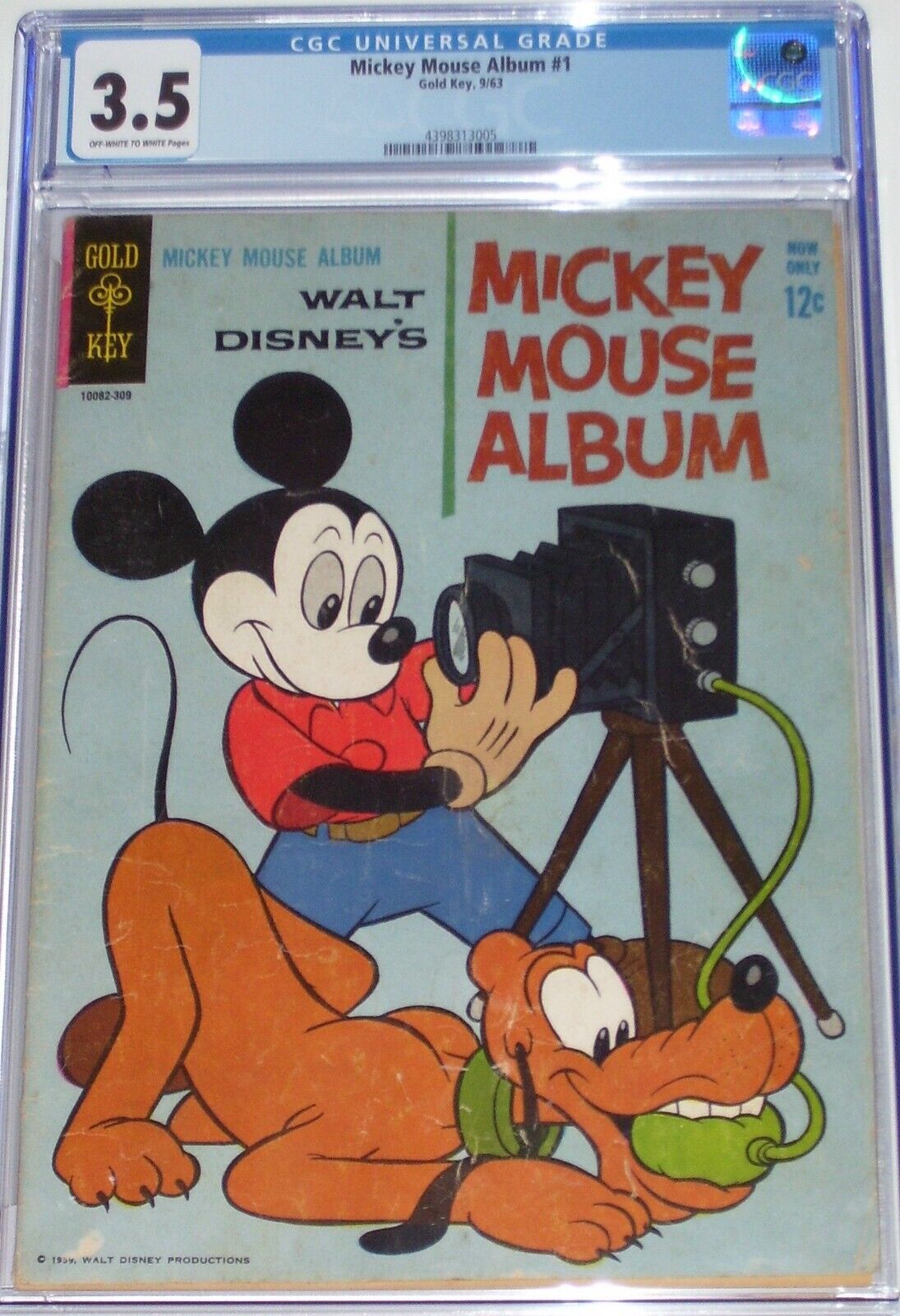 Mickey Mouse Album #1 CGC 3.5 Sept 1963 Mickey Mouse and Pluto