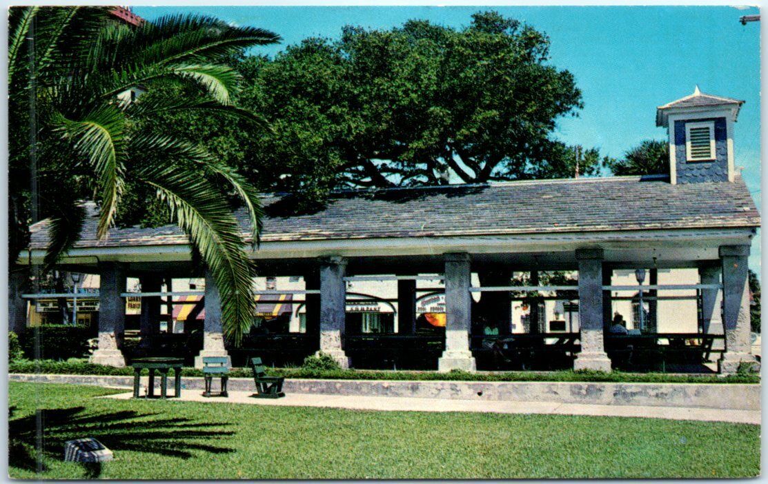 Postcard - The Old Market Place - St. Augustine, Florida