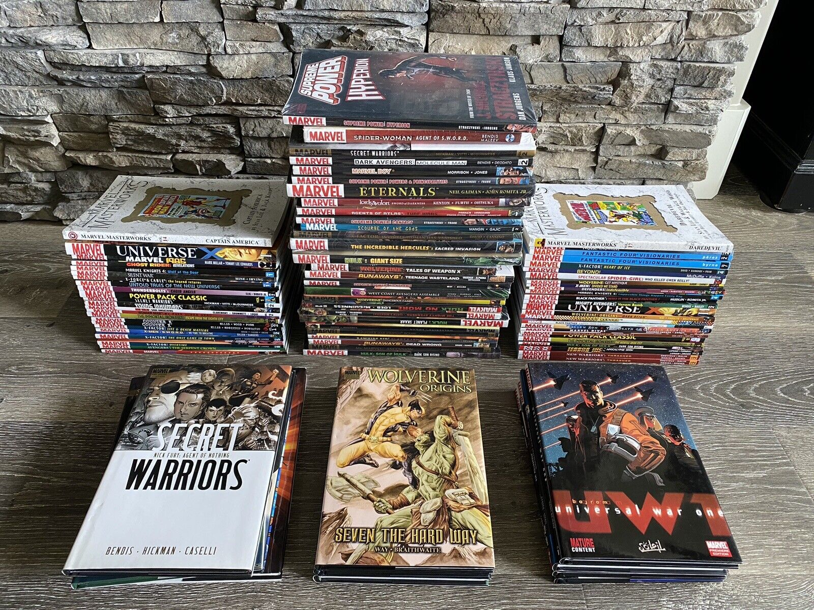 Large Marvel Graphic Novel Lot – 90 Total - Many Of Them Are Still Sealed - Mint