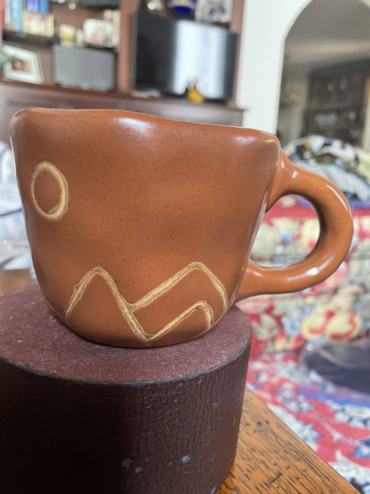 Southwest Saguaro Cactus Coffee Mug With Surprise Cactus Inside  4”