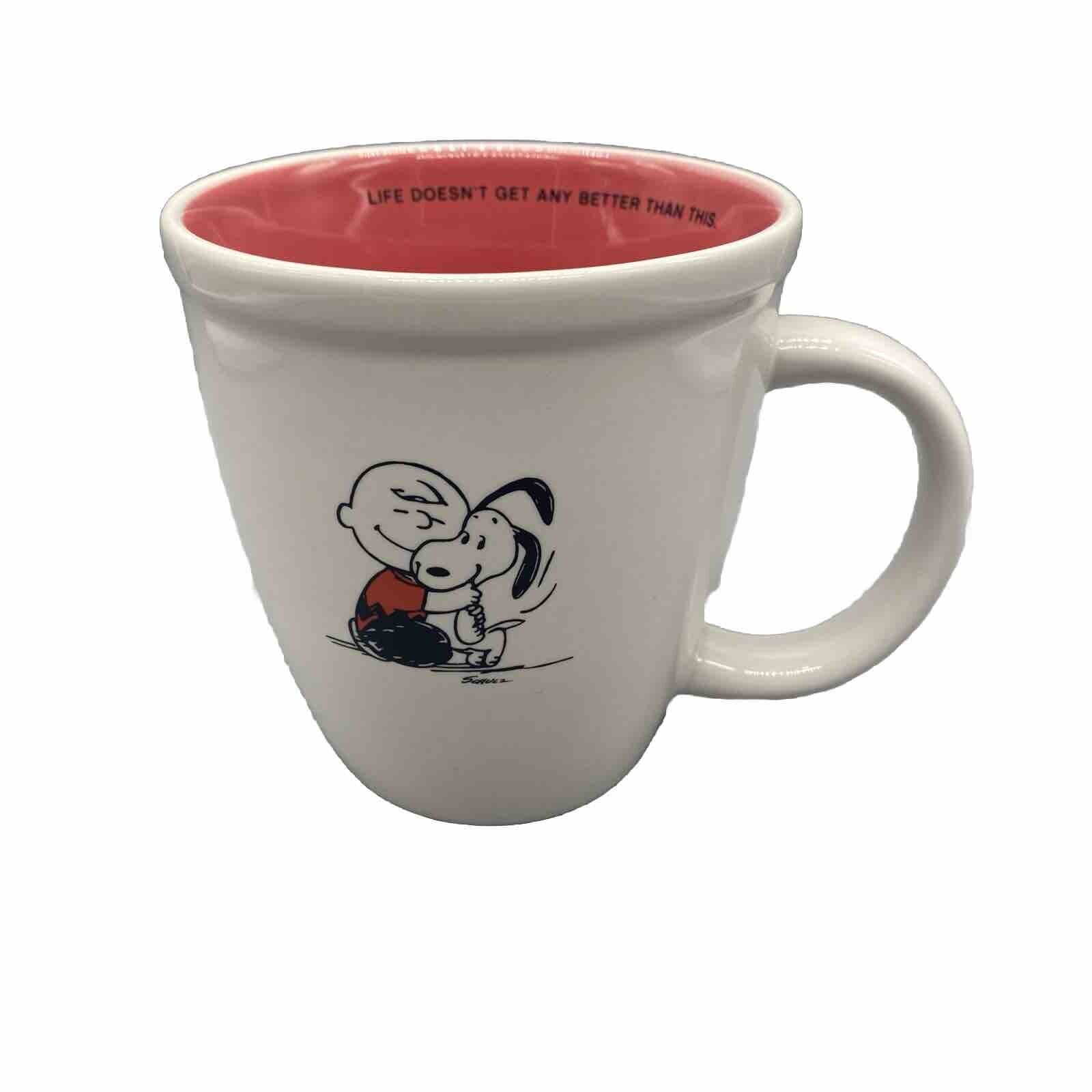 VTG Hallmark Charlie Brown Snoopy Coffee Mug LIFE DOESN\'T GET ANY BETTER…PEANUTS