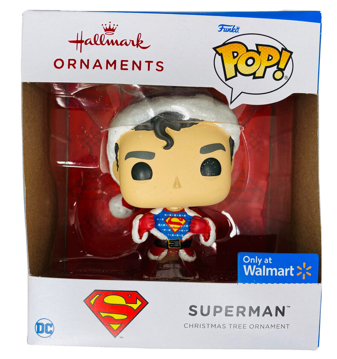 Funko Pop Hallmark Ornaments Superman DC Walmart Exclusive Christmas 2021