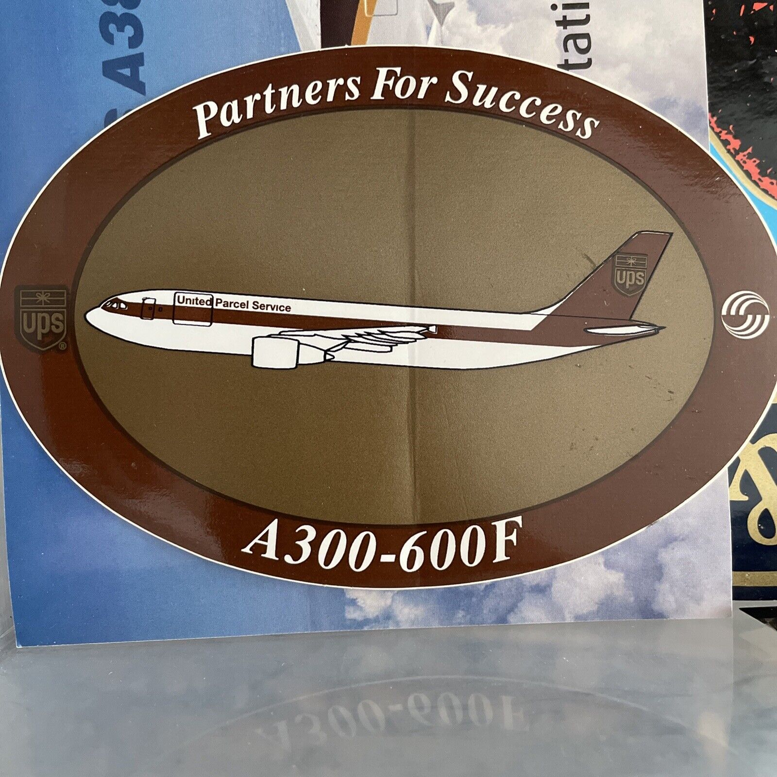 UPS United Parcel Service A300-600F Partners For Success sticker New