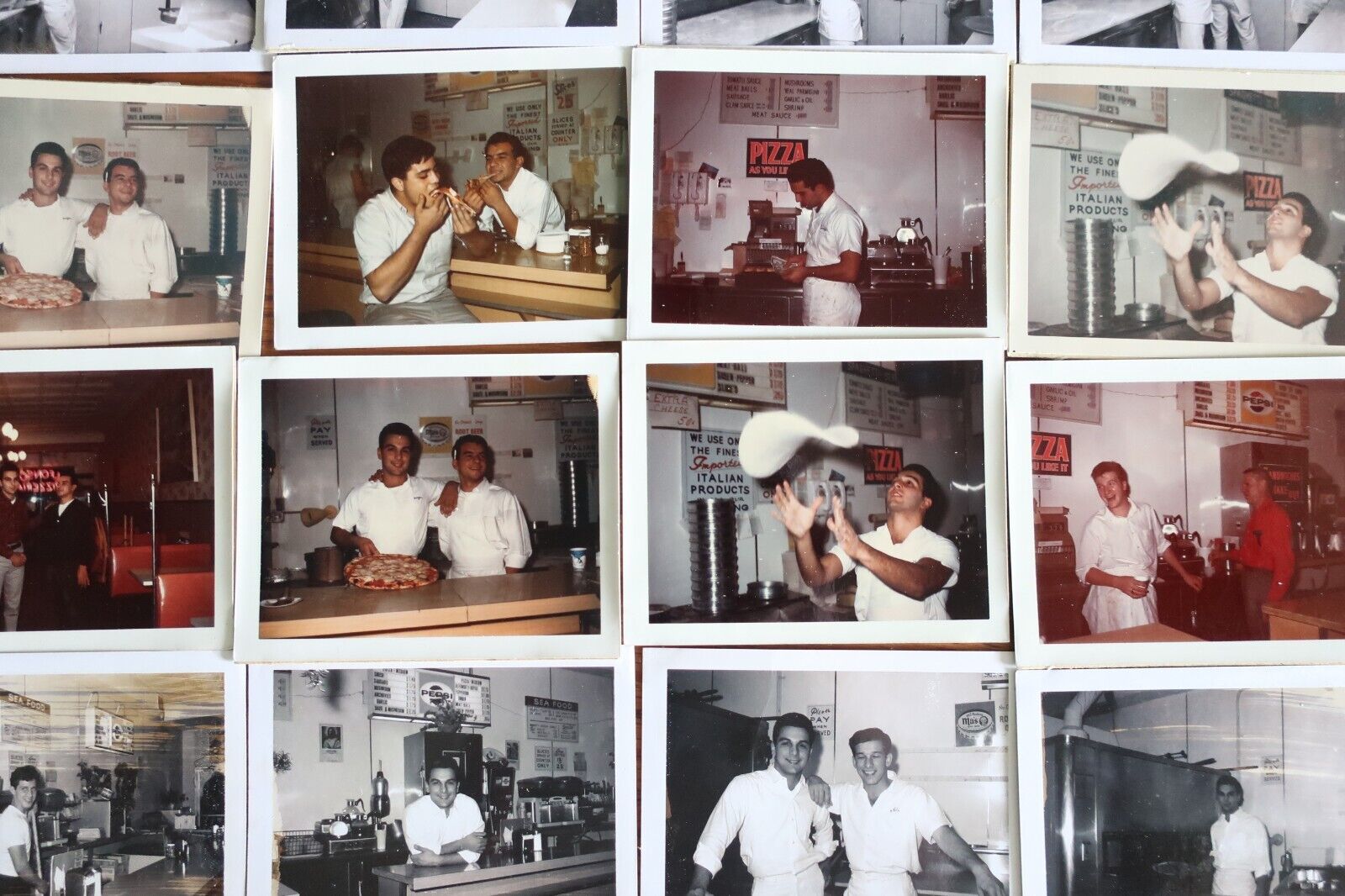 28 Vintage Photos HOT Guys Making Pizza 1960/1970s Cute Italian Men Gay Interest